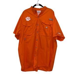 Columbia, Men's Performance Fishing Gear Shirt, Orange, Size L/G